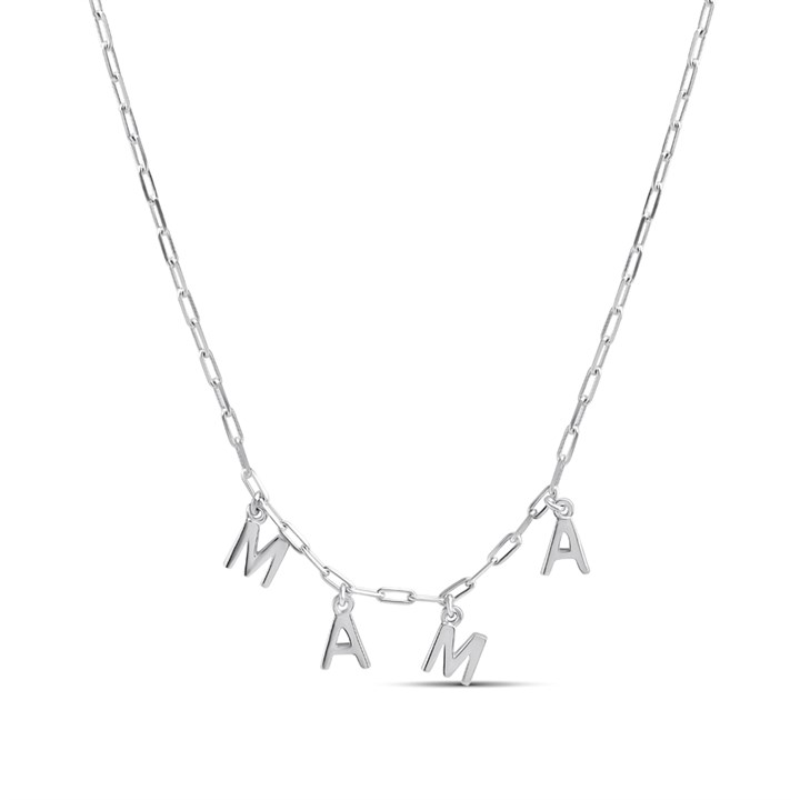 Silver Paper Link MAMA Necklet - F9521