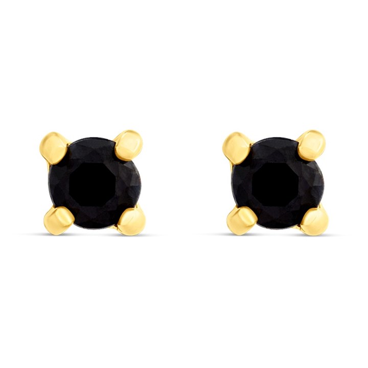 9ct Gold Sapphire Stud Earrings - 3mm - G04139