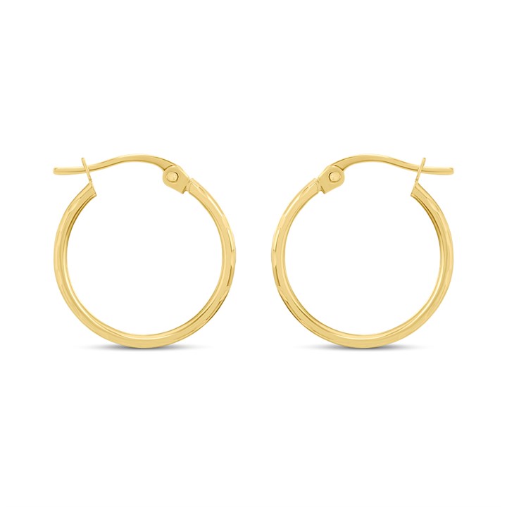 9ct Gold Hoop Earrings - G24101