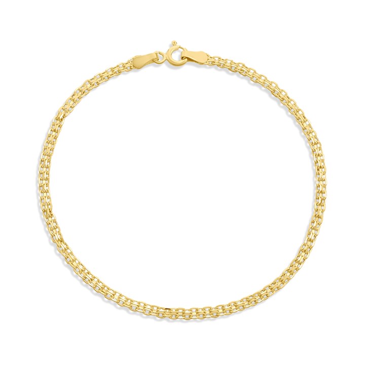 9ct Gold Fancy Link 7in Bracelet - G64122