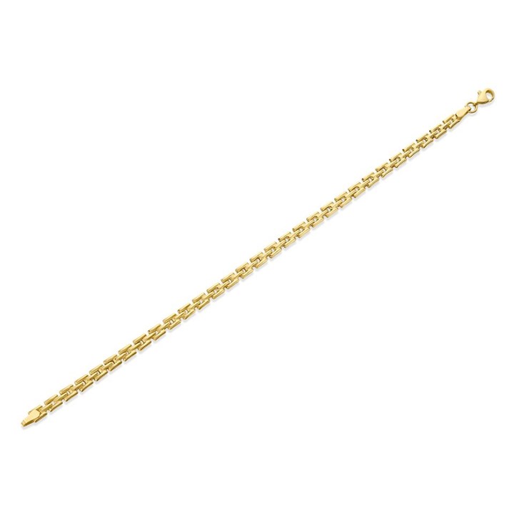 9ct Gold Panther Bracelet - 7.5in - G6470