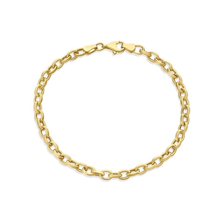 9ct Gold Belcher Bracelet - 7.5in - G6471