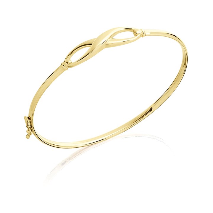 9ct Gold Infinity Bangle - G8447