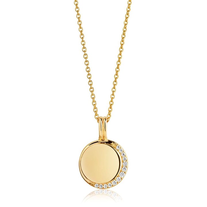 Sif Jakobs Gold Plated Silver Portofino Disc Necklace - J02107