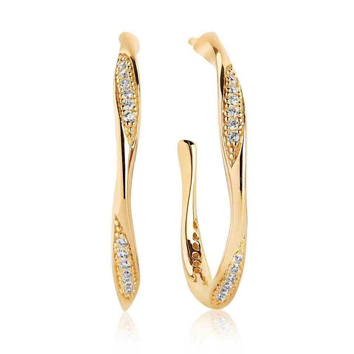 Sif Jakobs Gold Plated Silver Cetara Hoop Earrings - J02120