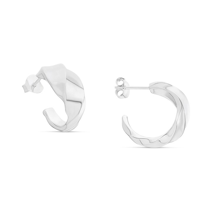 Sif Jakobs Silver Ferrara Ardito Pianura Hoop Earrings - J02136