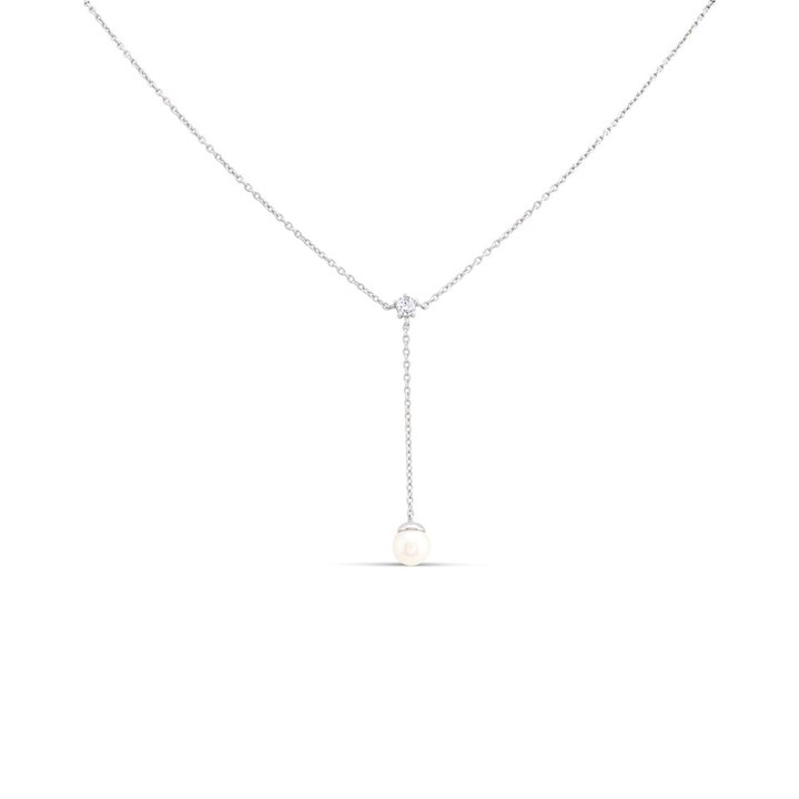 Sif Jakobs Silver Freshwater Pearl Adria Lungo Necklace - J02139
