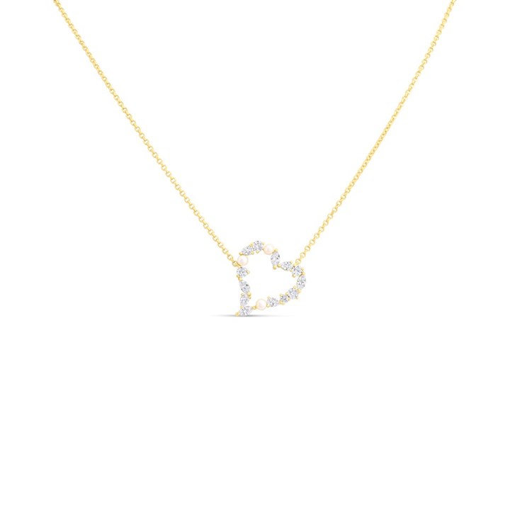 Sif Jakobs Gold Plated Silver Adria Amore Heart Necklace - J02147