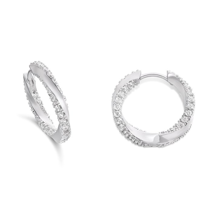 Sif Jakobs Silver Ferrara Medio Hoop Earrings - J02157