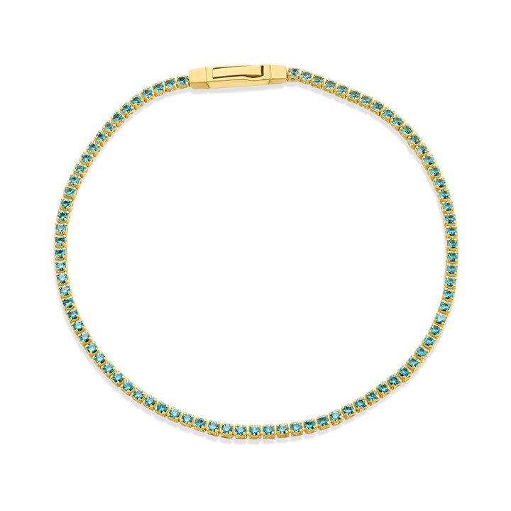 Sif Jakobs Gold Plated Silver Ellera Green CZ Bracelet - J02215