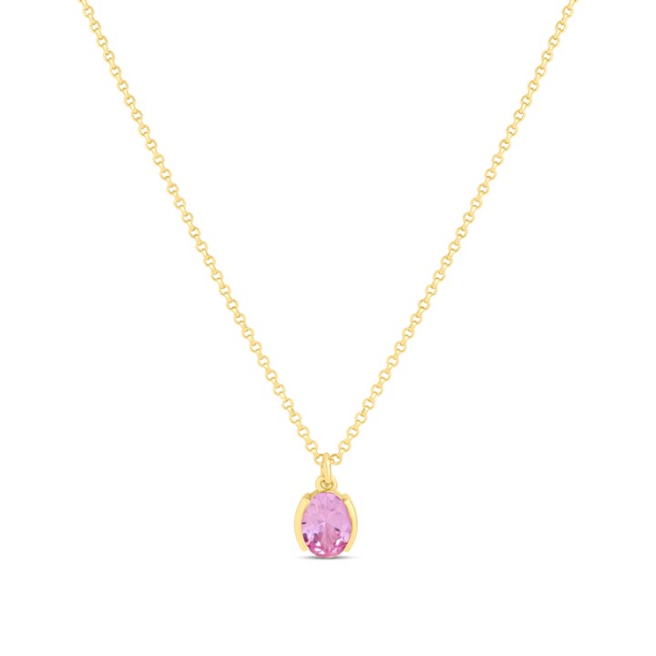 Sif Jakobs Ellisse Carezza Pink Necklace - J02222