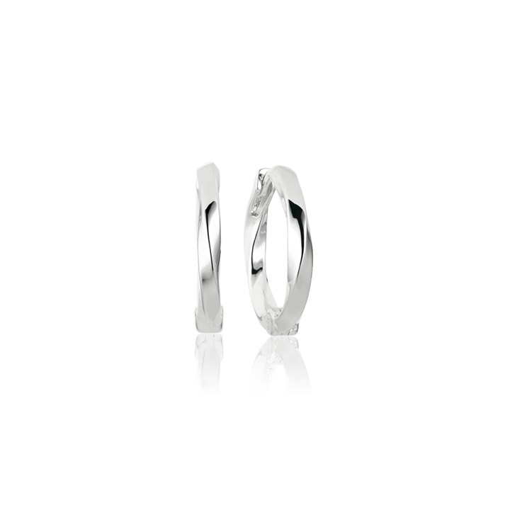 Sif Jakobs Silver Ferrara Twist Hoop Earrings - J02229