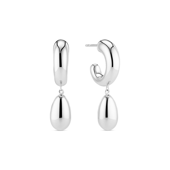 Sif Jakobs Silver Goccia Hoop Drop Earrings - J02231