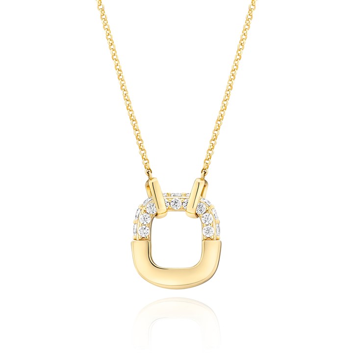 Sif Jakobs Gold Plated Silver Maratea CZ Necklace - J02234
