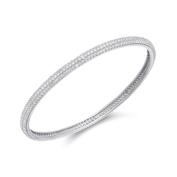 Sif Jakobs Catania Uno Cubic Zirconia Bangle - J0274