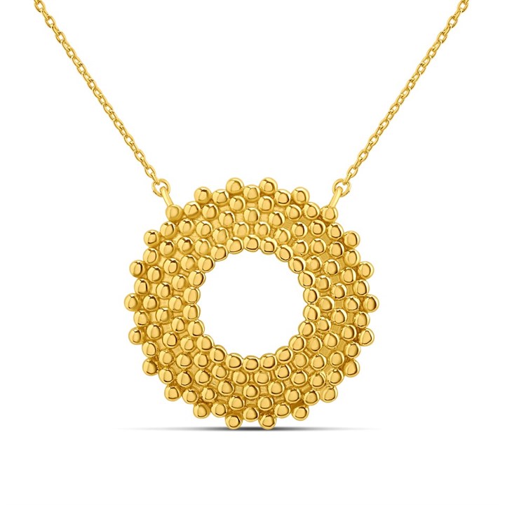 Hot Diamonds Gold Blossom 18ct Gold Plated Necklace - J0313