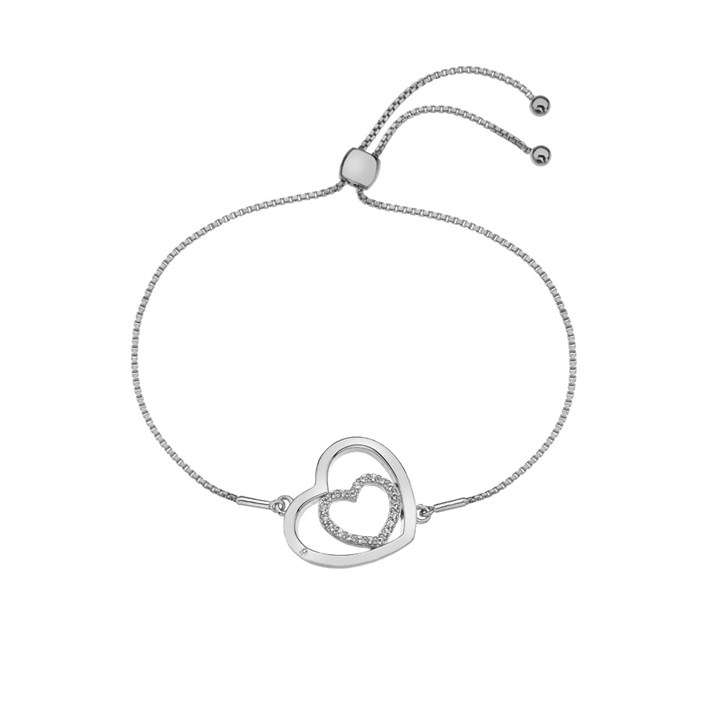 Hot Diamonds DL574 Silver White Topaz Bracelet - J0403