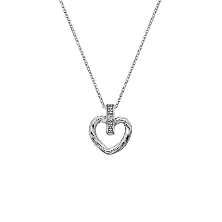 Hot Diamonds DP674 Silver Breeze Heart Necklace - J0414