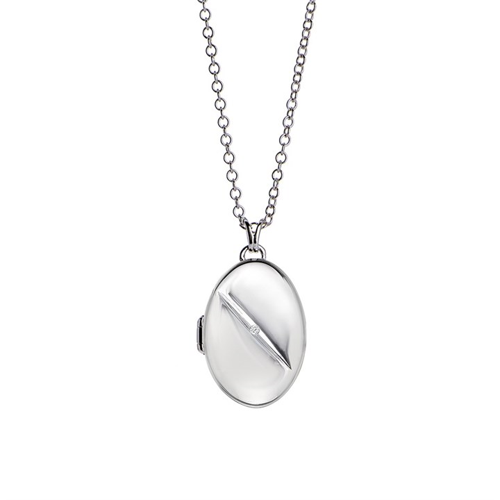 Hot Diamonds DP526 Silver Inheritance Oval Locket - J0432