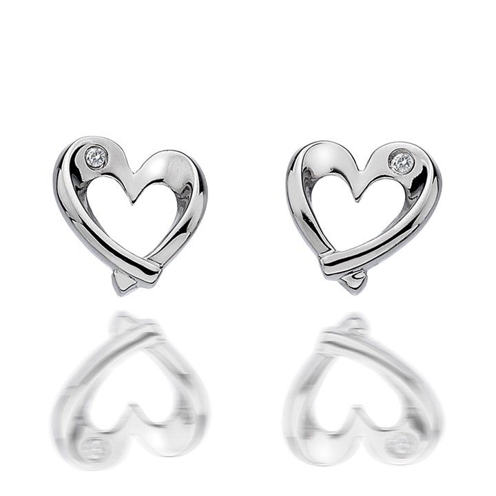 Hot Diamonds DE327 Entwine Open Heart Stud Earrings - J0436