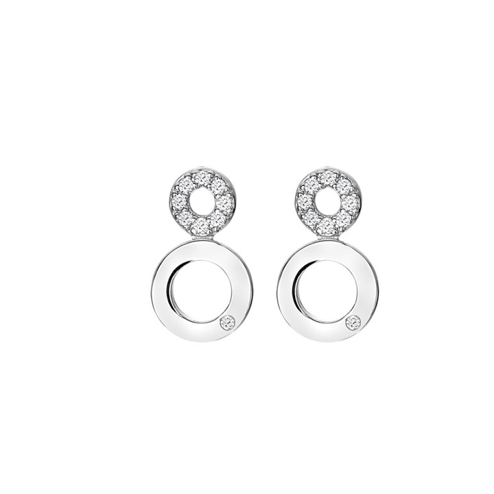 Hot Diamonds Silver Balance Earrings - J0458