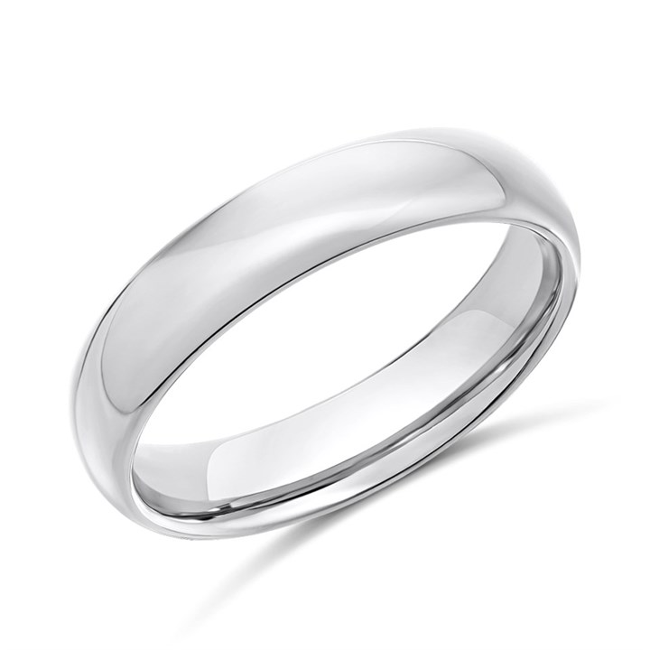 Tungsten Polished Ring- 5mm - J0906