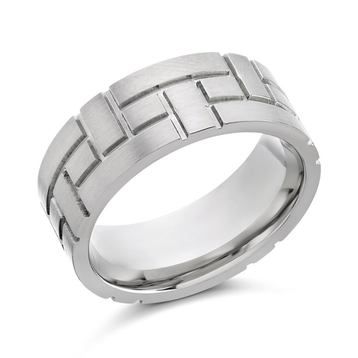 Titanium Woven Ring - 8mm - J1105