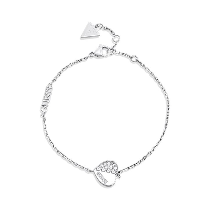 Guess UBB03036RHL Crystal Heart Bracelet - J42316