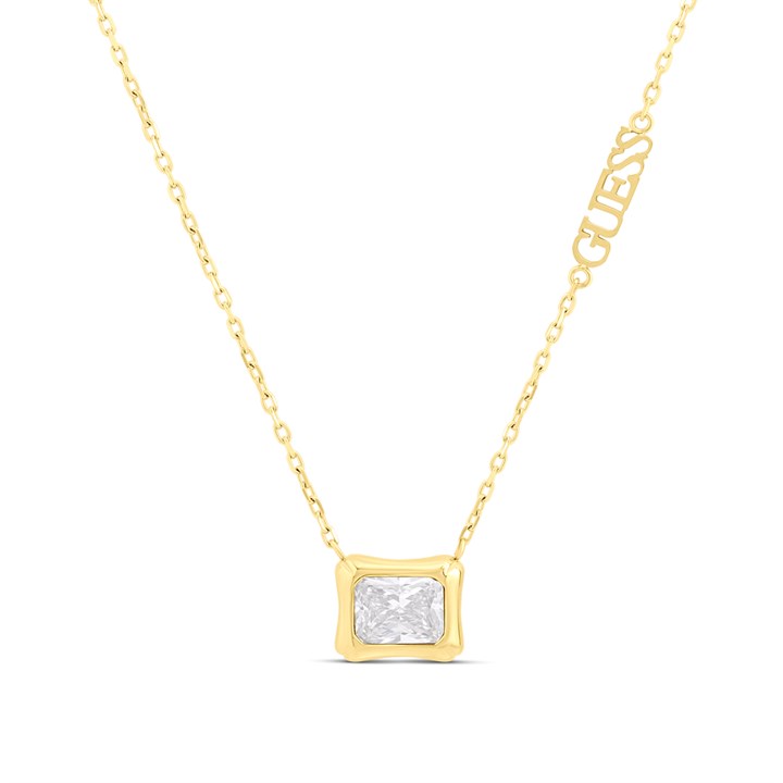 GUESS JUBN05252JWYGT/U Gold Tone Bamboo Necklace - J42367