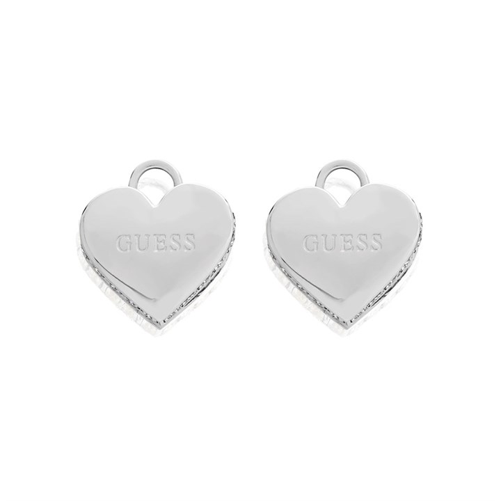GUESS UBE02231RH Crystal Heart Stud Earrings - J42441