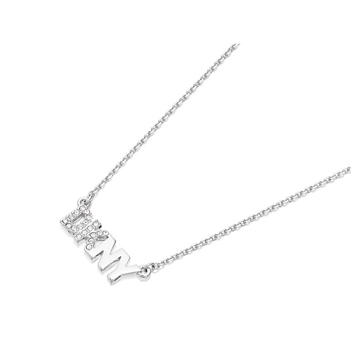 DKNY 60559643-G03 Crystal Logo Necklace - J4606