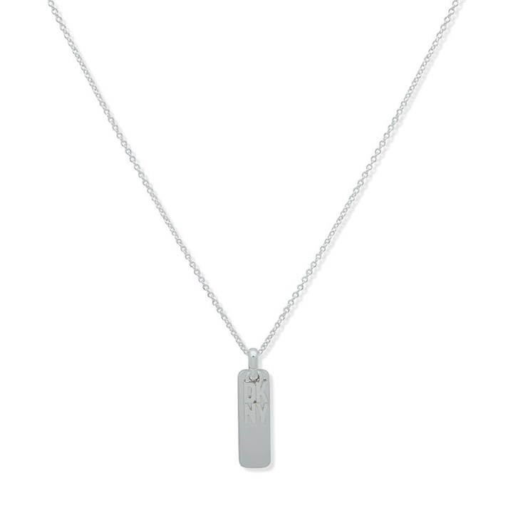 DKNY 04N00127 Crystal Dog Tag Necklace - J46164