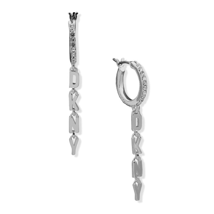 DKNY 04G00286 Crystal Logo Drop Earrings - J46166