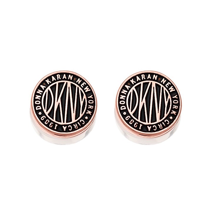 DKNY 60559683-9DH Rose Tone Stud Earrings - J4677