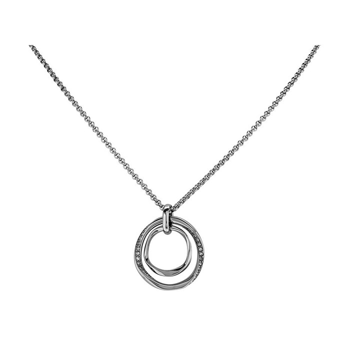 Fossil JF01218040 Circle Crystal Necklace - J49234