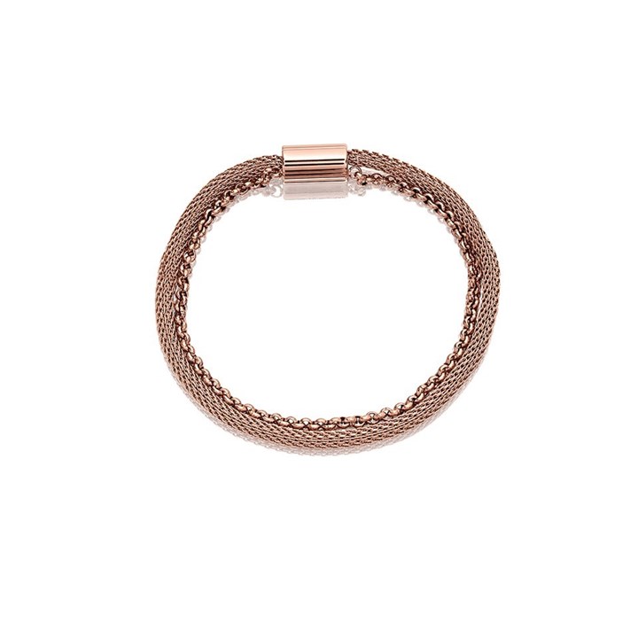 Fossil JF02983791 Rose IP Double Bracelet - J49235