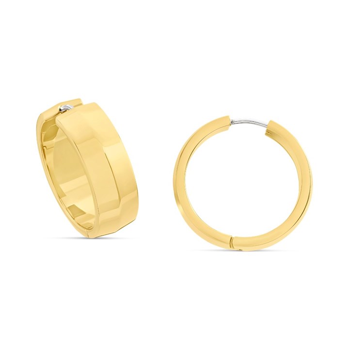 Fossil JF04539710 All Stacked Up Gold Tone Hoop Earrings - J49347