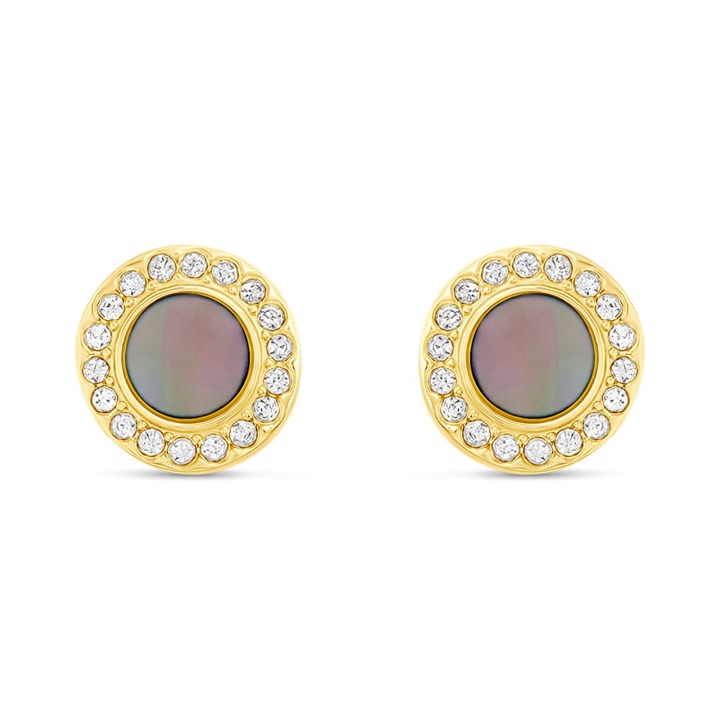 Fossil JF02949791 Rose Tone Mother Of Pearl Stud Earrings - J49387