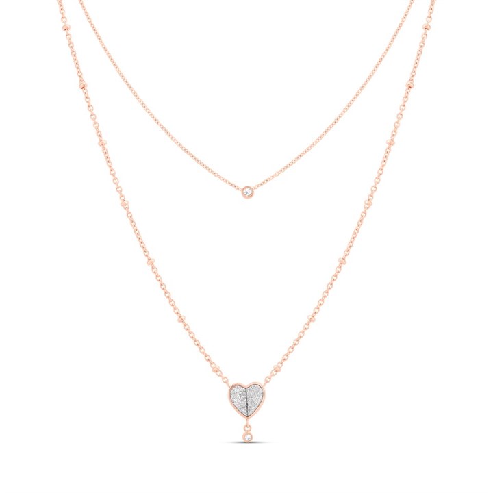 Fossil JF03648791 Rose Gold Tone Necklace - J49394
