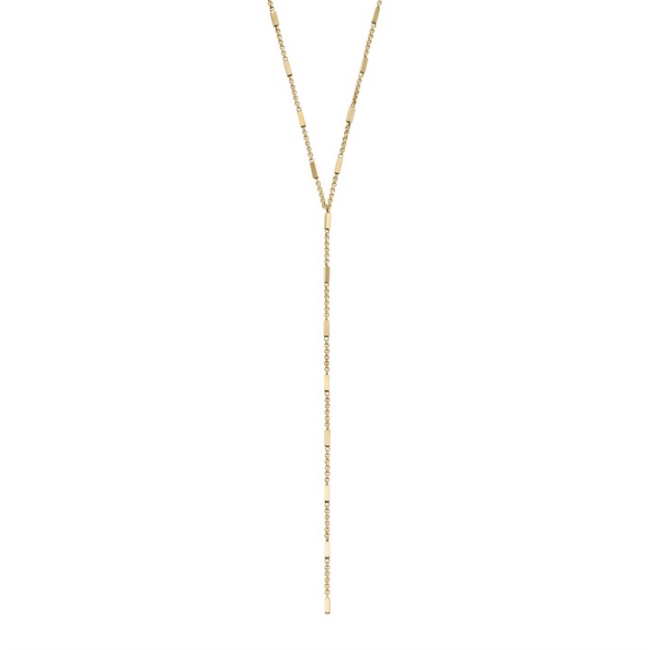 Fossil JF04808710 Gold Tone Y-Drop Necklace - J49407