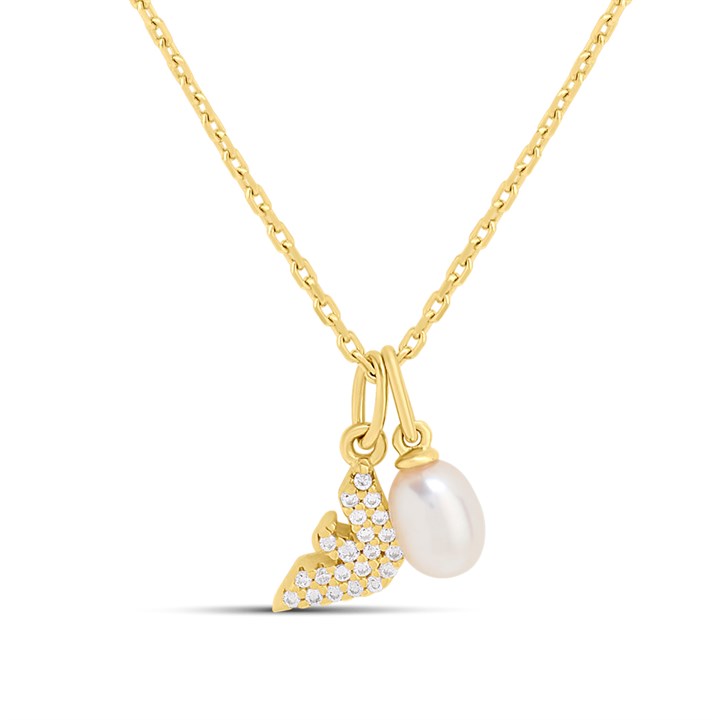 Emporio Armani EG3573221 Rose Tone Logo Necklace - J6916