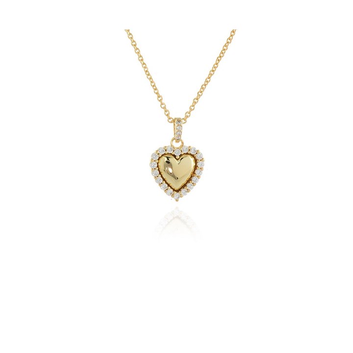 Cachet London Gold Tone Heart Necklace - J74147