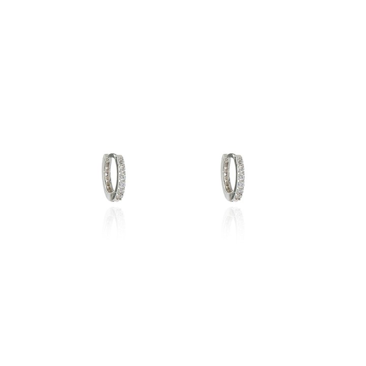 Cachet London Silver Tone Claw Huggie Earrings - J74162