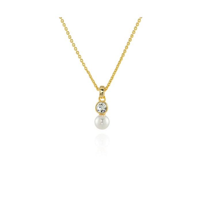 Cachet London Gold Tone Simulated Pearl Necklace - J74168