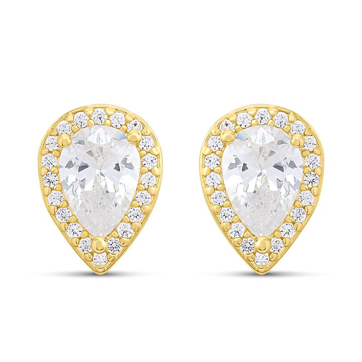 Cachet London Gold Tone Teardrop Stud Earrings - J74220
