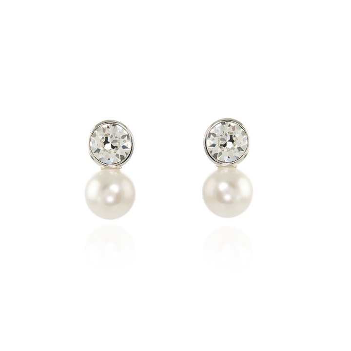 Cachet Mimi Crystal And Simulated Pearl Stud Earrings - J7437