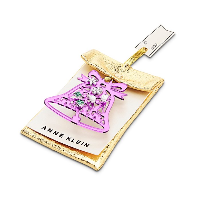 Anne Klein Trio Of Stud Earrings On Bell Hanging Ornament - J78373