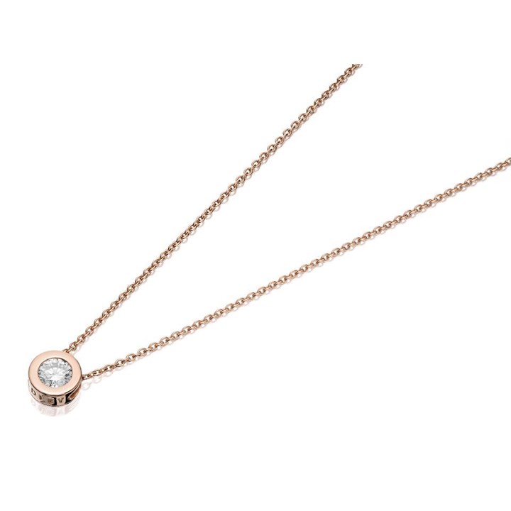 Radley RYJ2000 Rose Plated Silver Cubic Zirconia Solitaire Necklace - J8102