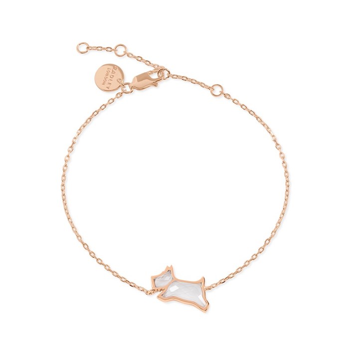 Radley RYJ3256 Rose Gold Plated Sterling Silver Stone Set Bracelet - J81155