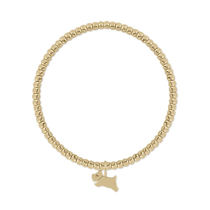 Radley RYJ3288S 18ct Gold Plated Jumping Dog Expander Bracelet - J81156